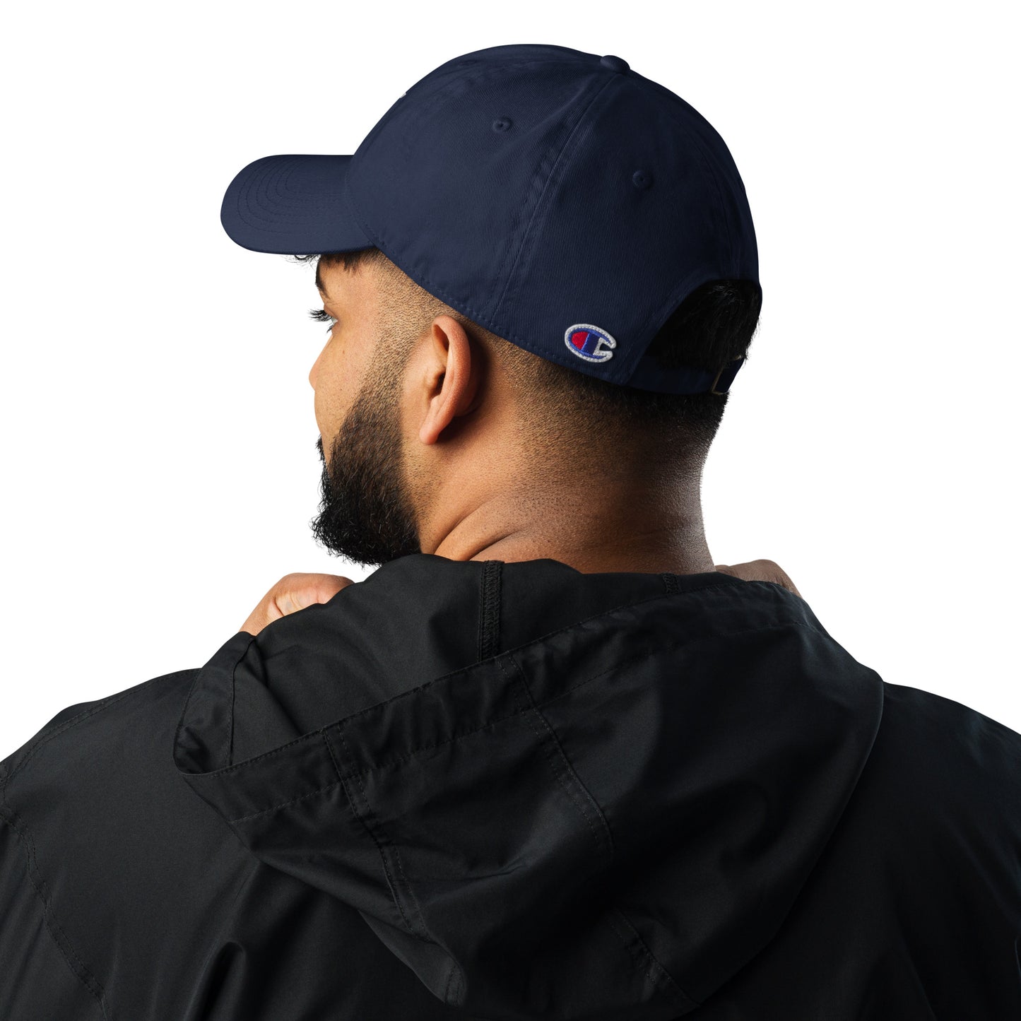 Champion dad hat with Matt Webb Design logo