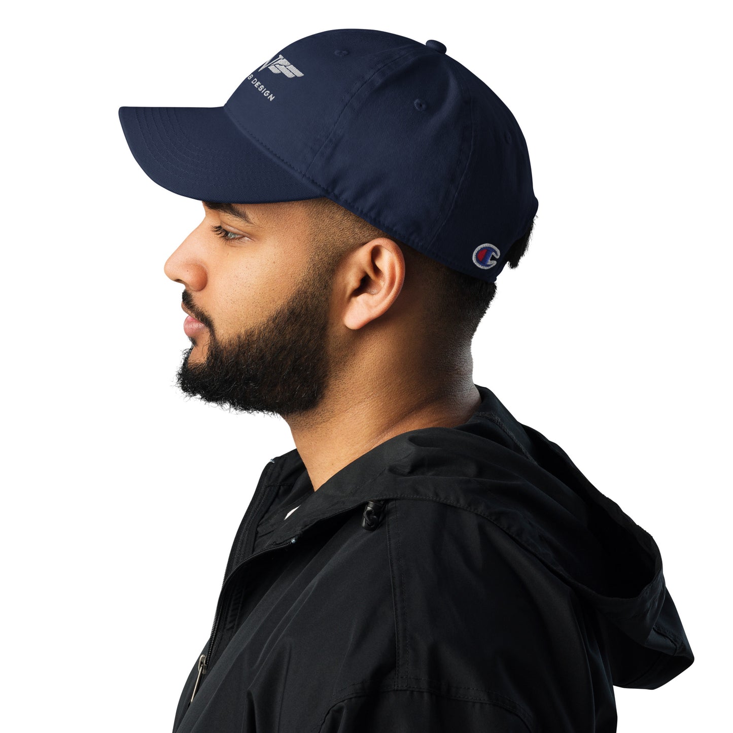 Champion dad hat with Matt Webb Design logo