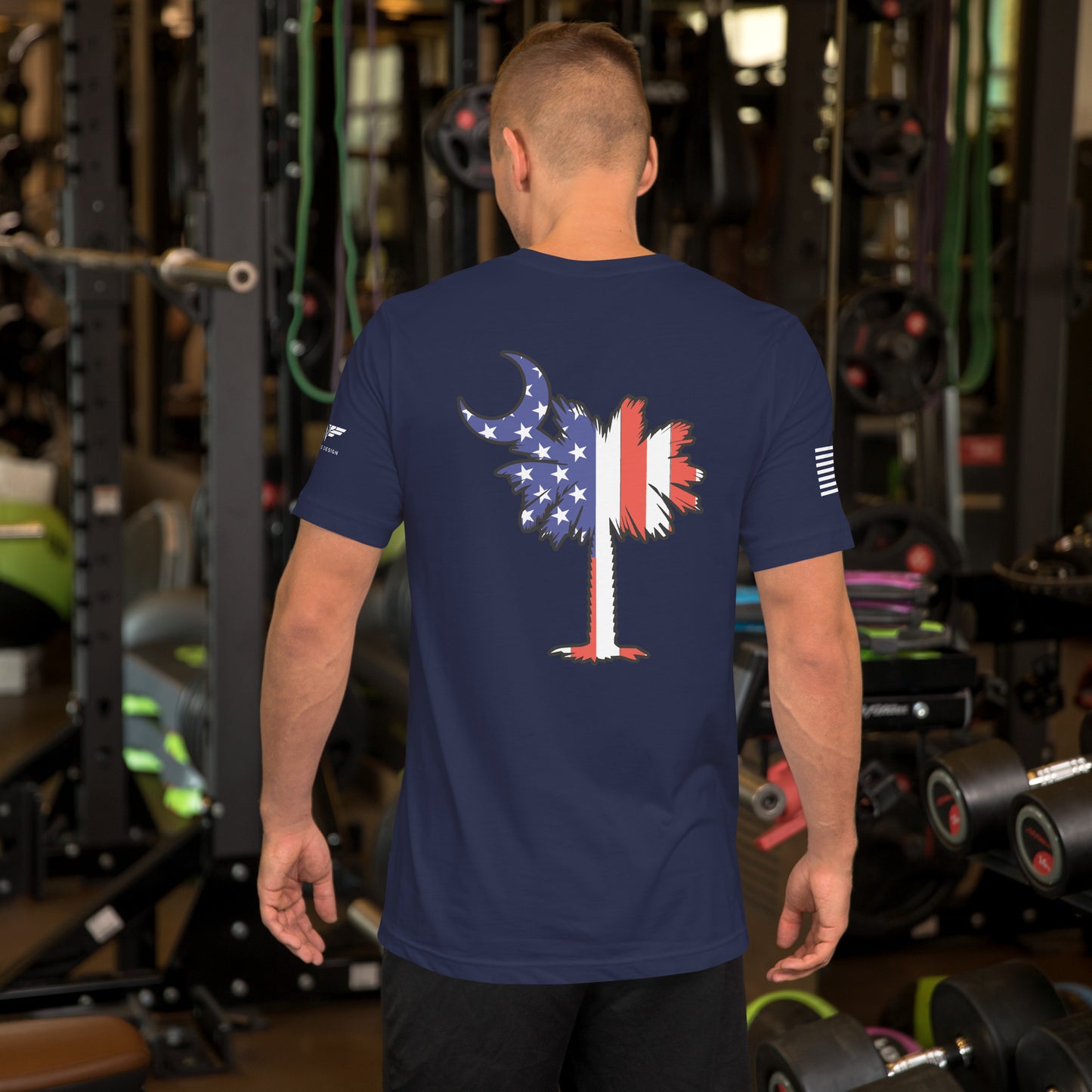 Unisex t-shirt South Carolina Palmetto Stars and Stripes